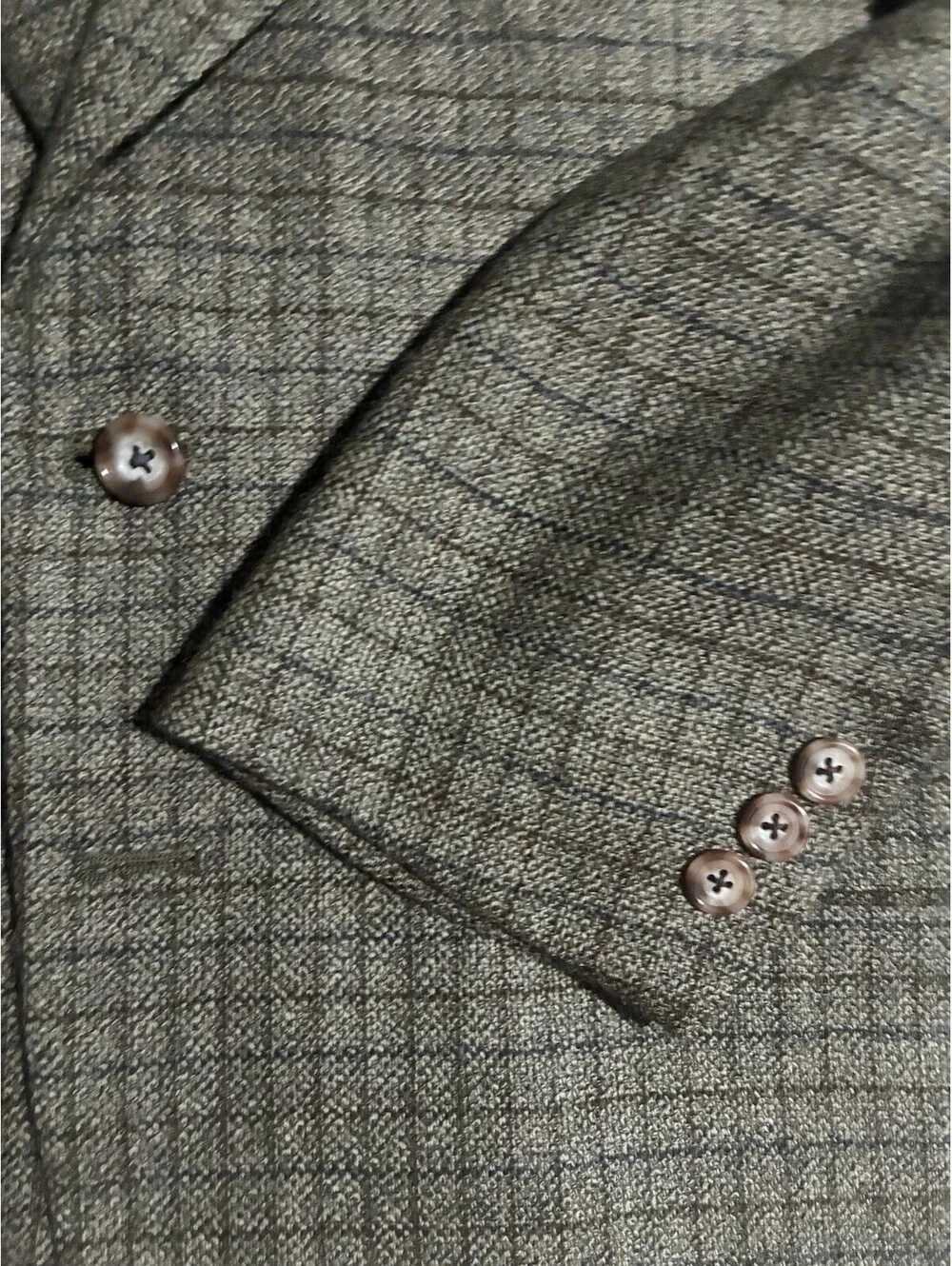 Vintage Oscar de La Renta Men’s 42S 100% Wool Plaid Blazer Sport Coat Jacket